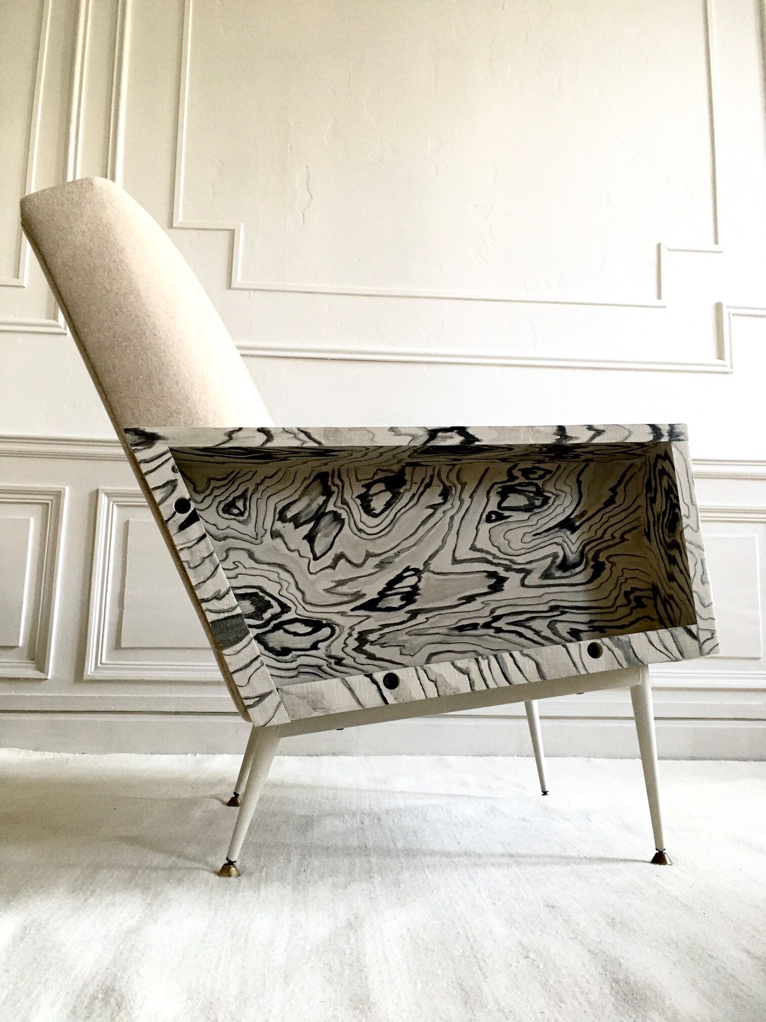 Restored vintage armchair