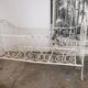 Bed, wrought iron bench