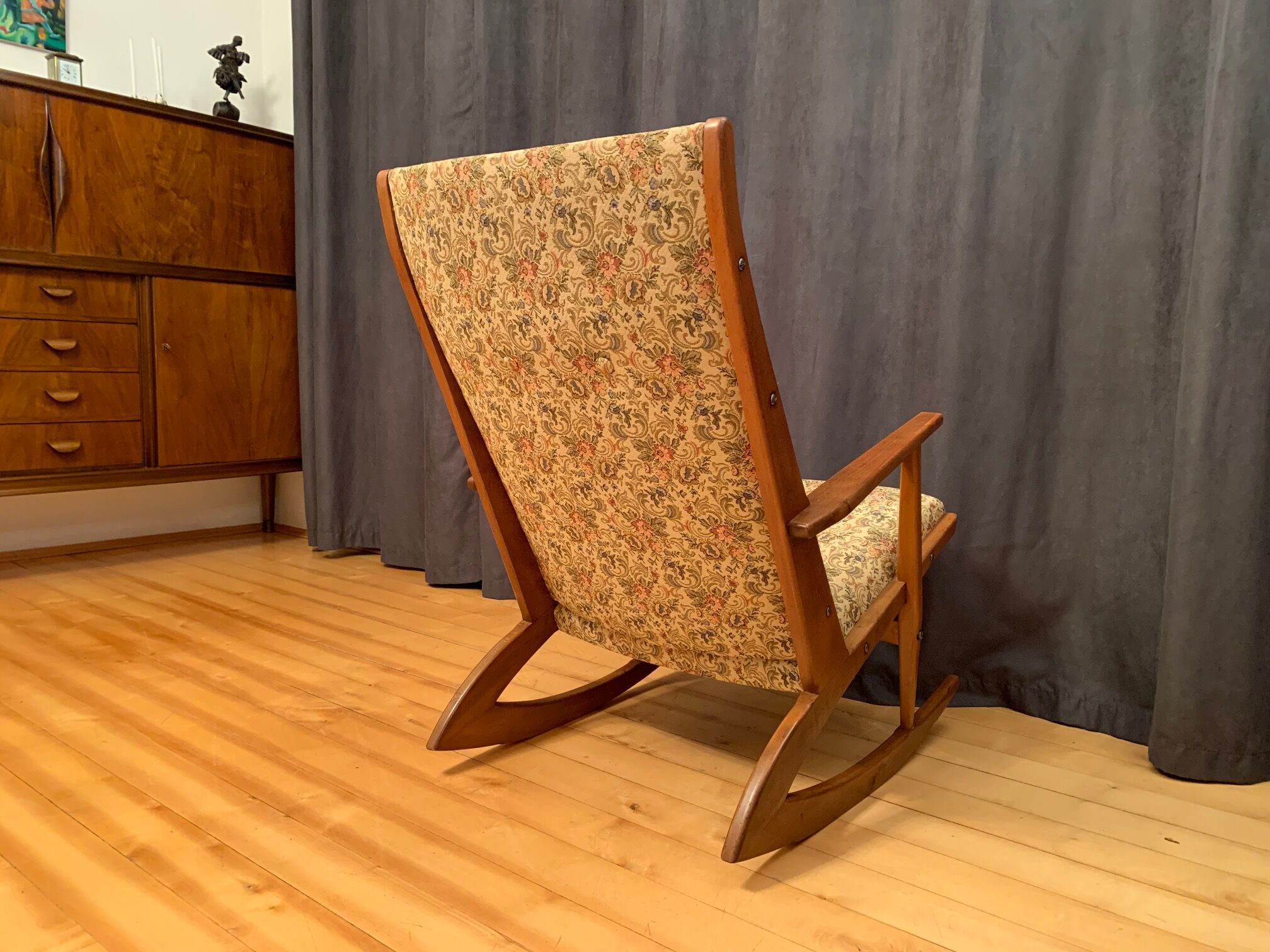 Model 97 rocking chair by Holger Georg Jensen, Tønder Møbelværk, Denmark, 1950s