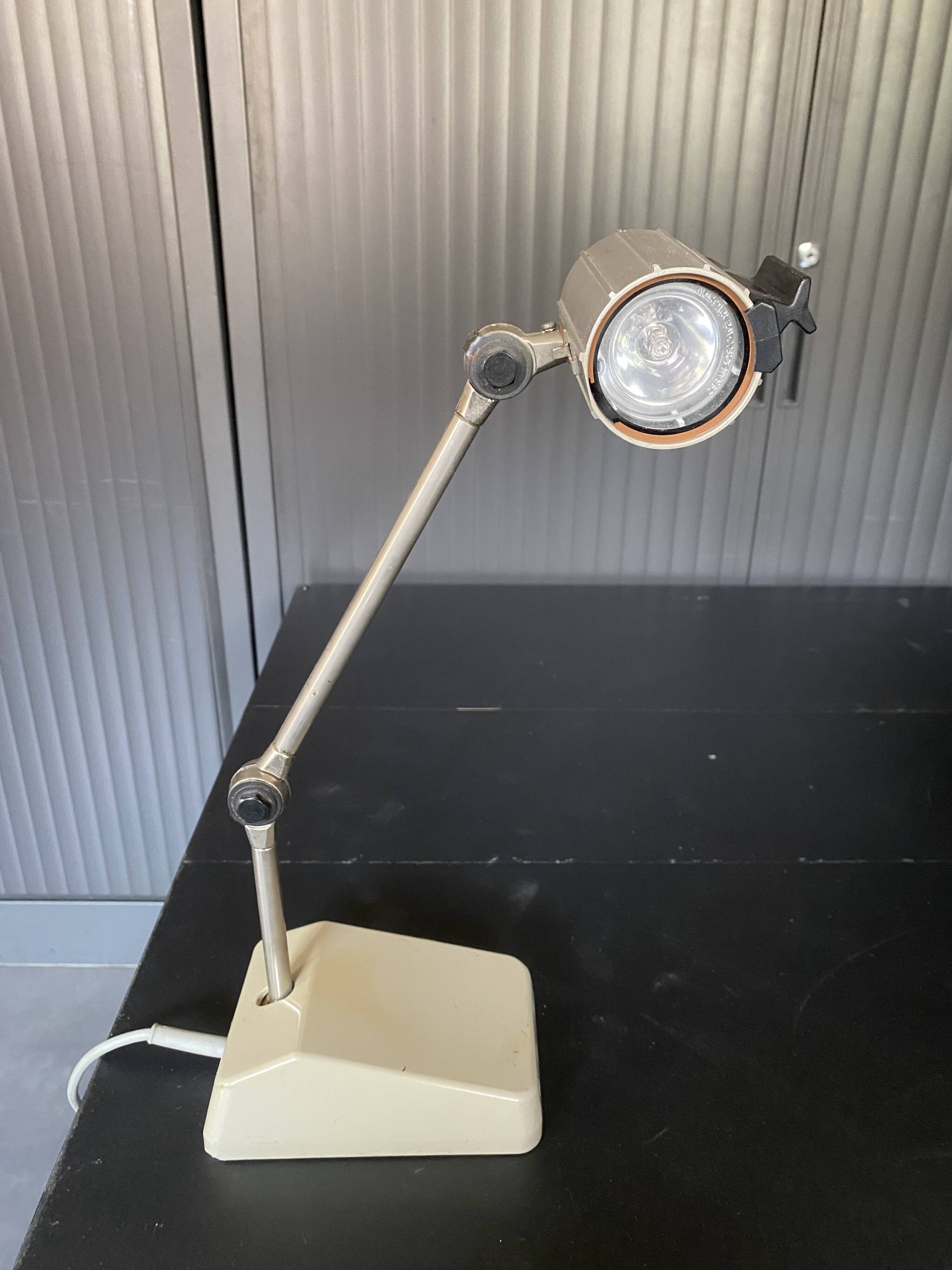 Waldmann metal articulated lamp vintage industrial workshop 1950