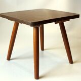 1950s Small wooden side table - plant stand - Vintage