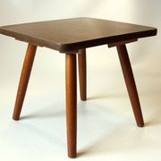 Table d'appoint en bois des années 1950 - support de plante - Vintage
