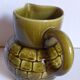 Bistro pitcher in vintage Sarreguemines earthenware