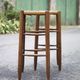 Pair of bar stools, wooden and straw stool, vintage bar stool, vintage stool, decoration