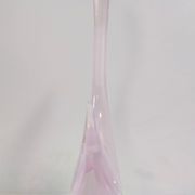 Pink Sommerso Murano glass swan by Elio Raffaeli, Italy