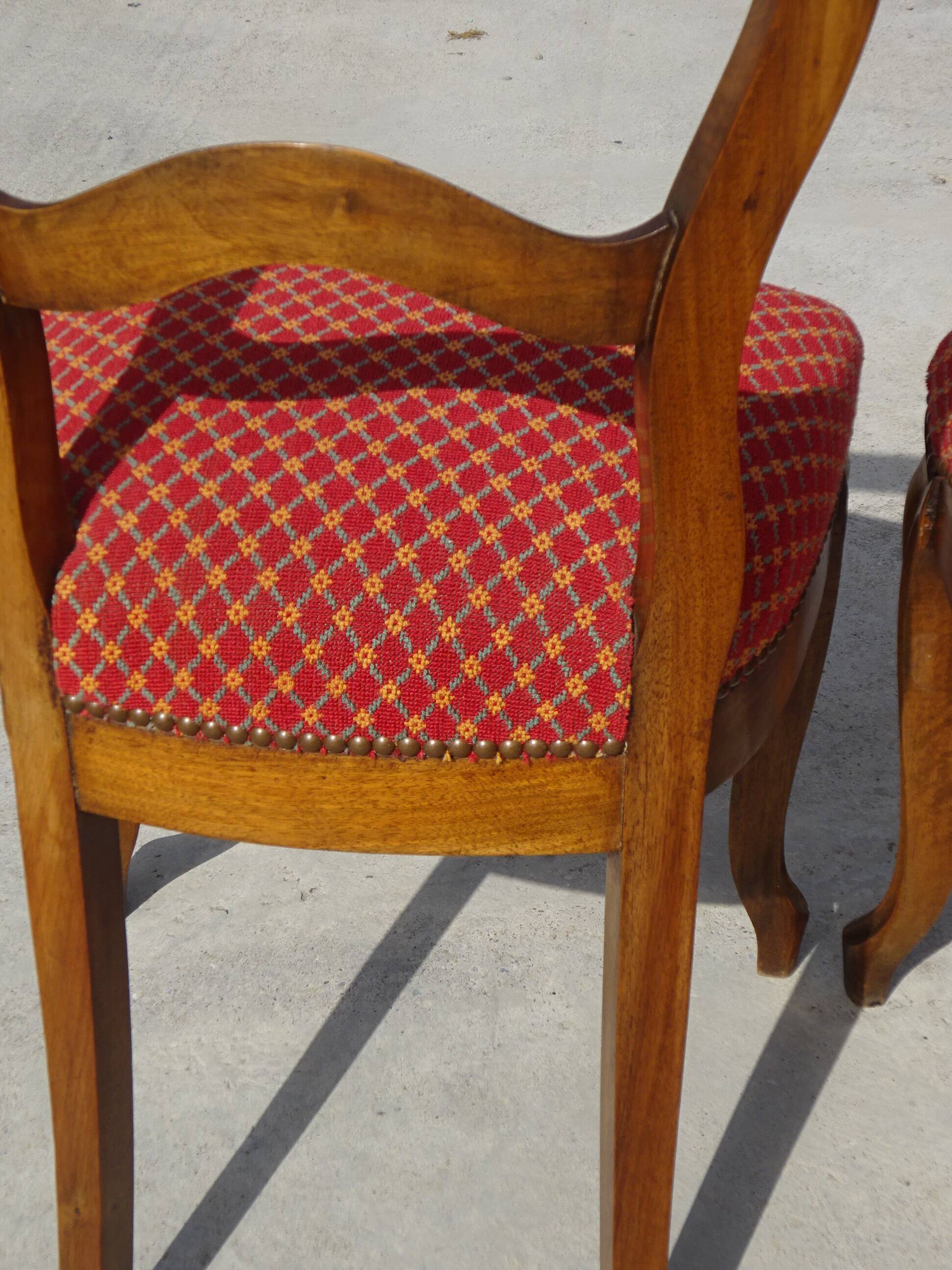 Restored Louis Philippe chairs, set of 2