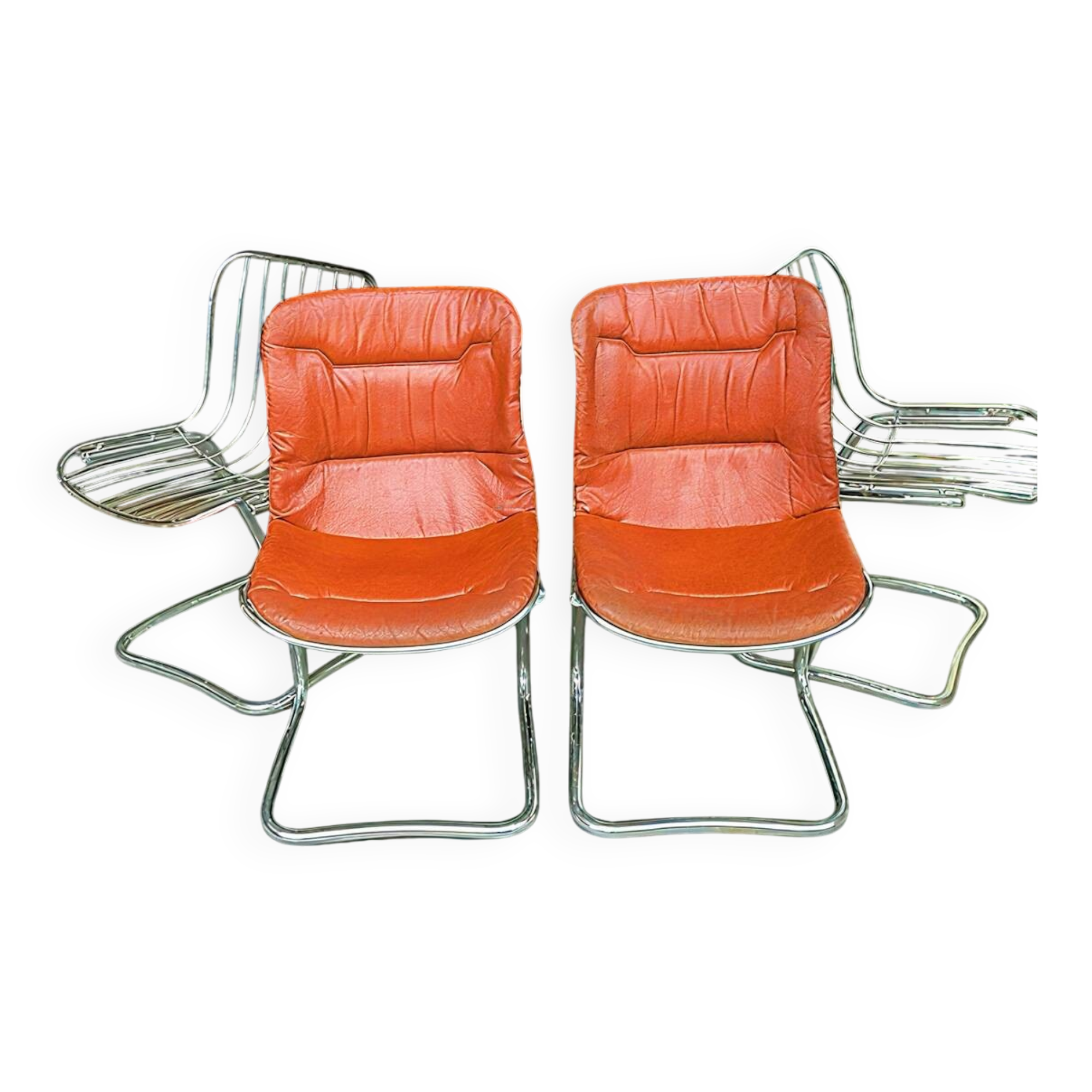 Chrome chair Gastone Rinaldi