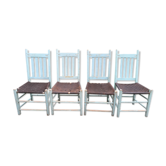 Série de 4 chaises Canadiennes