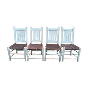 Série de 4 chaises Canadiennes