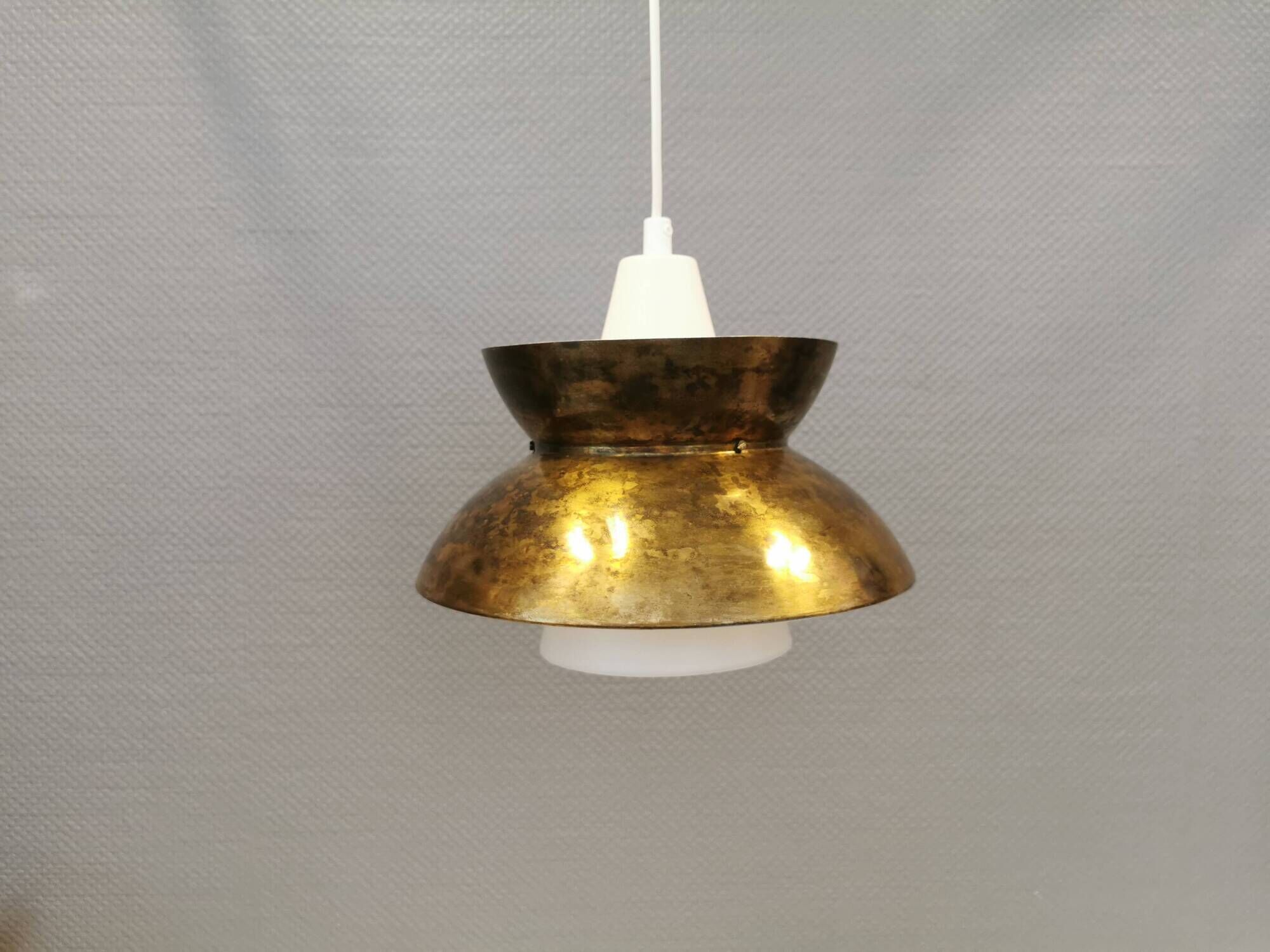 Navy hanging lamp, by Utzon for Louis Poulsen Denmark 1960s.