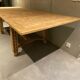 Table ferme poncée rallonges 260 cm