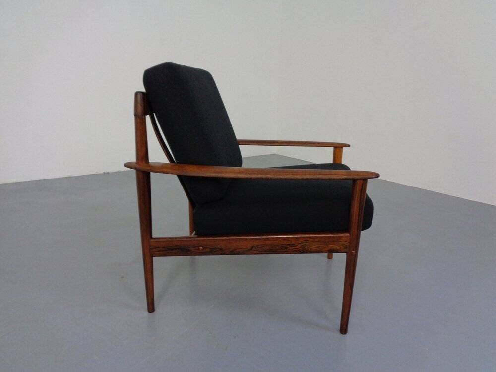 Danish Model 56 Armchair in Rosewood by Grete Jalk for Poul Jeppesen, 1960s