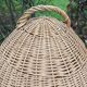 Antique rattan parrot cage 85 cm high