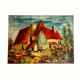 Signed painting by Bertolutti (Lucien, 1941 - referenced at Lotz) – oil on canvas - country house.