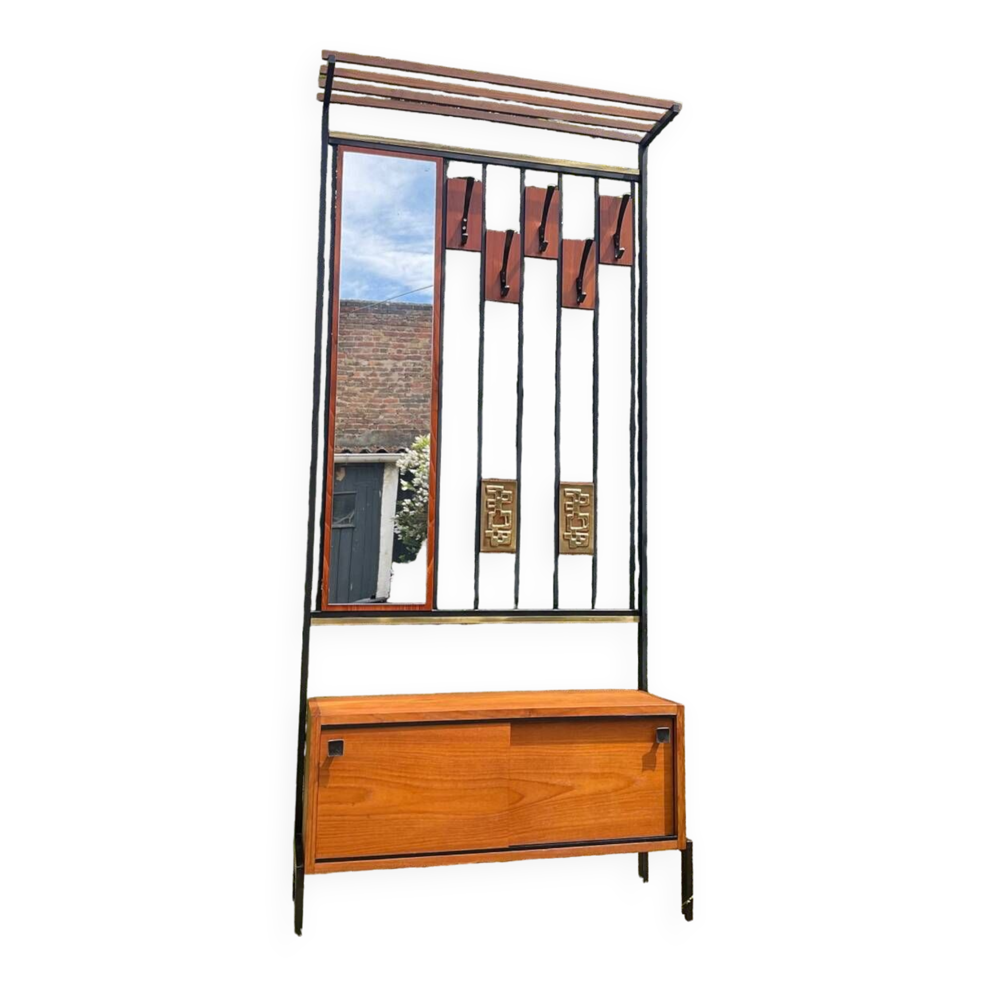 Scandinavian coat rack Alfred Hendrickx 60s