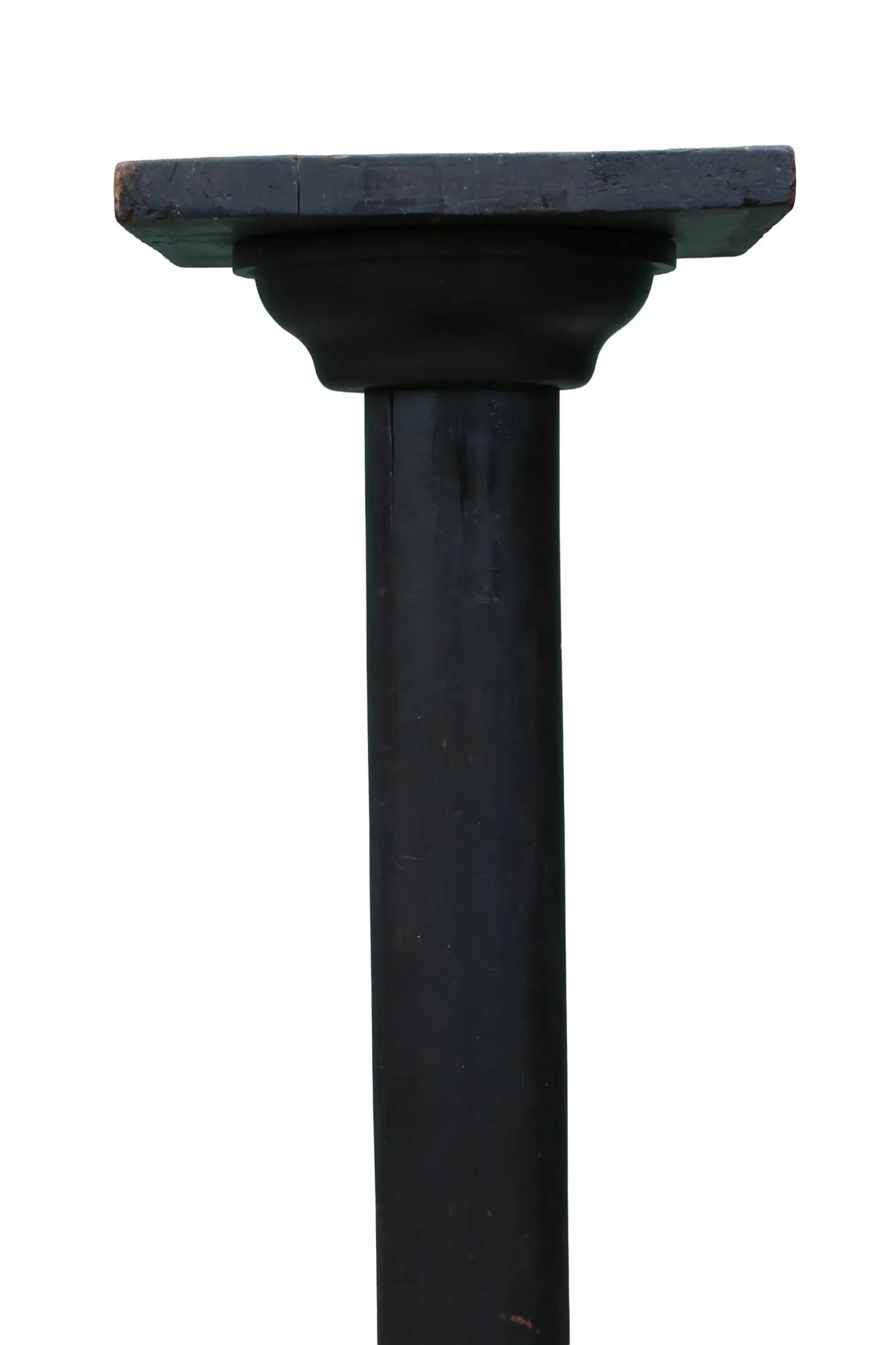 French black patinated pedestal with lived-in patina – circa 1880