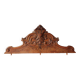 Old pediment in solid and marquetry wood