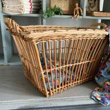 Old rattan basket