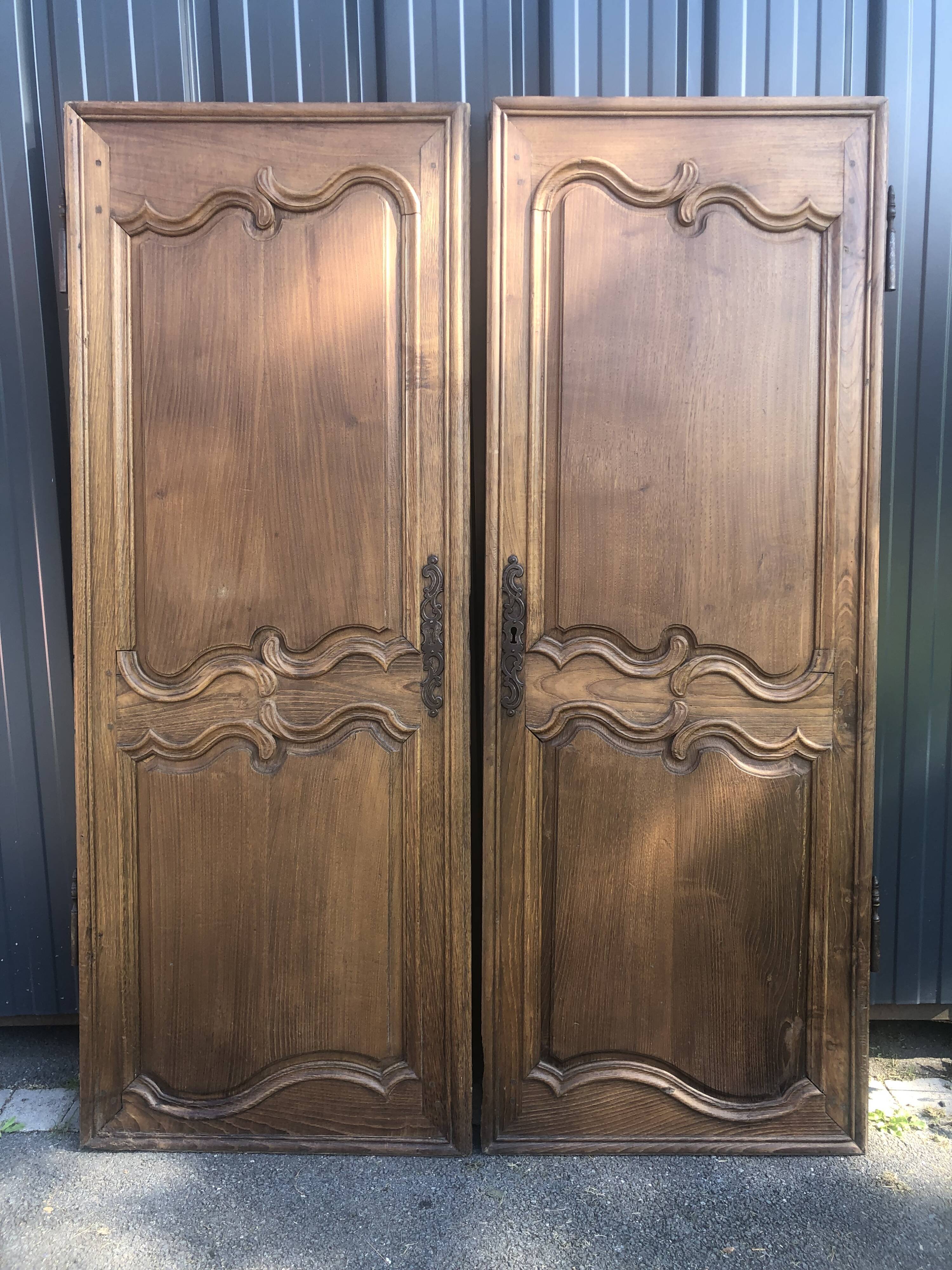 Antique oak doors