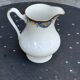 Sugar bowl and milk jug, PP Limoges France, white porcelain art deco