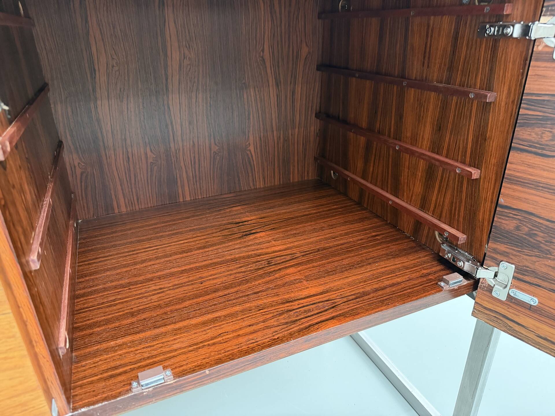 Modernist enfilade by Arno, in Rio rosewood.