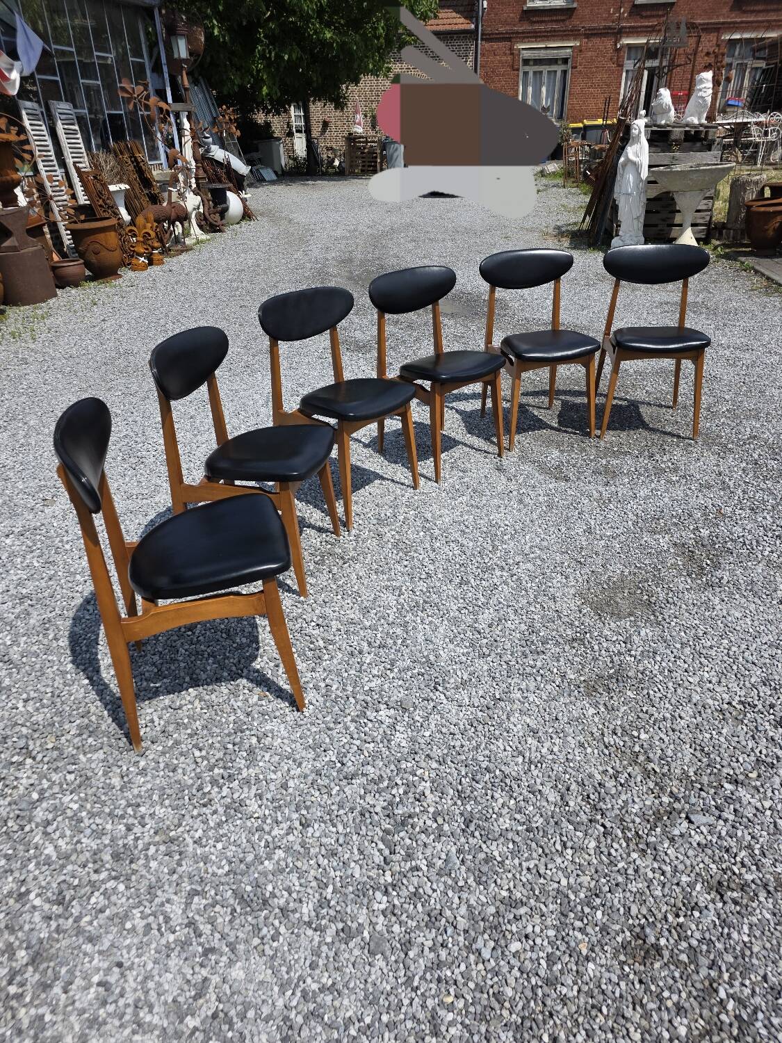 6 chaises, années 60