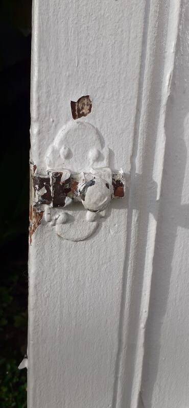 Small cupboard door 61.5x63.5cm old hardware