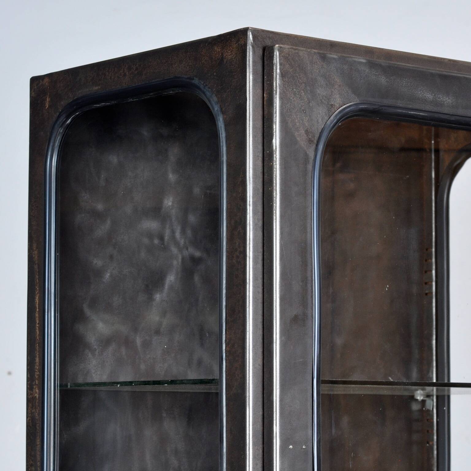 polished medical cabinet, 1970’s