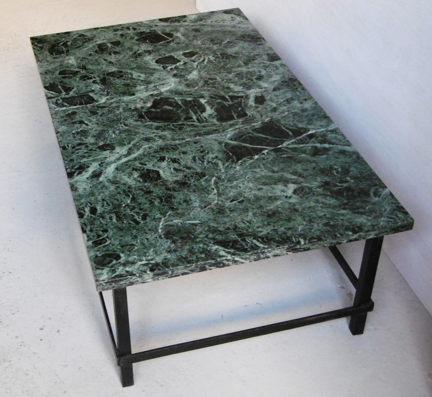 Marble and iron coffee table, 1950s