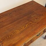 Table bureau en pin début 20ieme