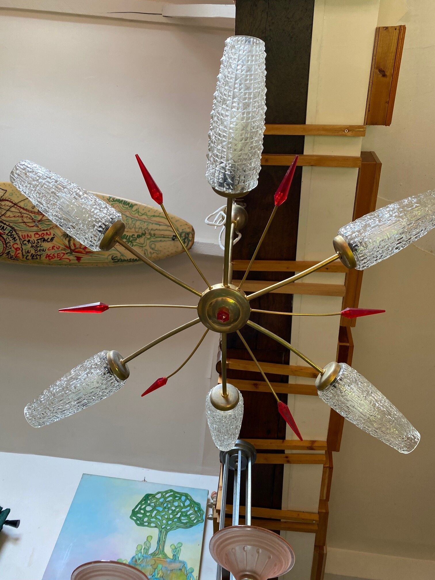 Vintage chandelier 60s 70s