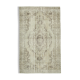 Hand-knotted unique turkish beige rug 186 cm x 293 cm