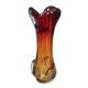 Vintage Murano Style Sommerso Glass Vase – Hand Blown Italian Art Glas