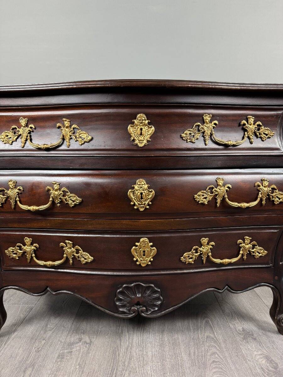 Louis XV style bombé commode, Napoleon III period