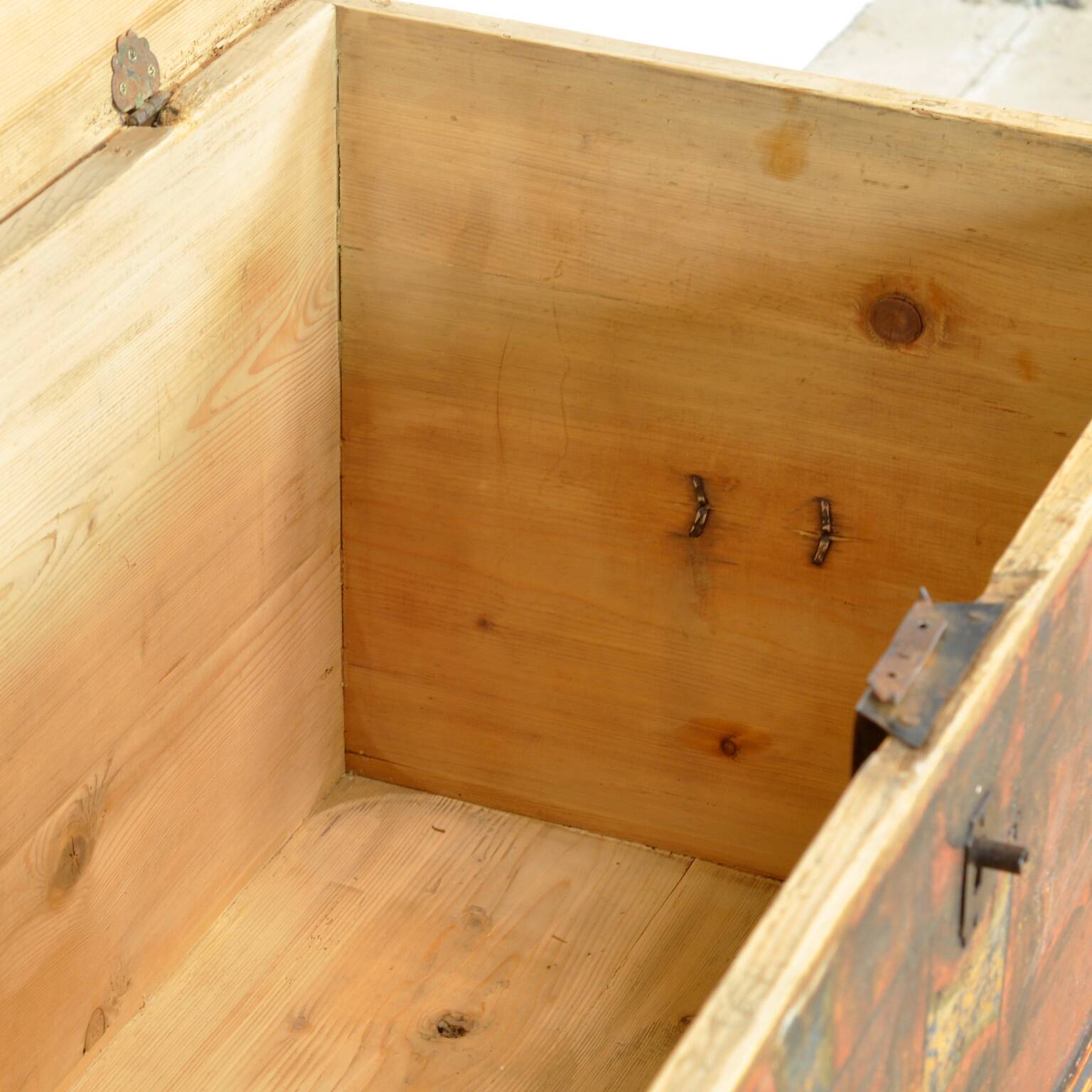 Folk art wedding chest, anno 1852