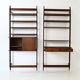 Set of 2 Italian wall bookshelves, 1960s,