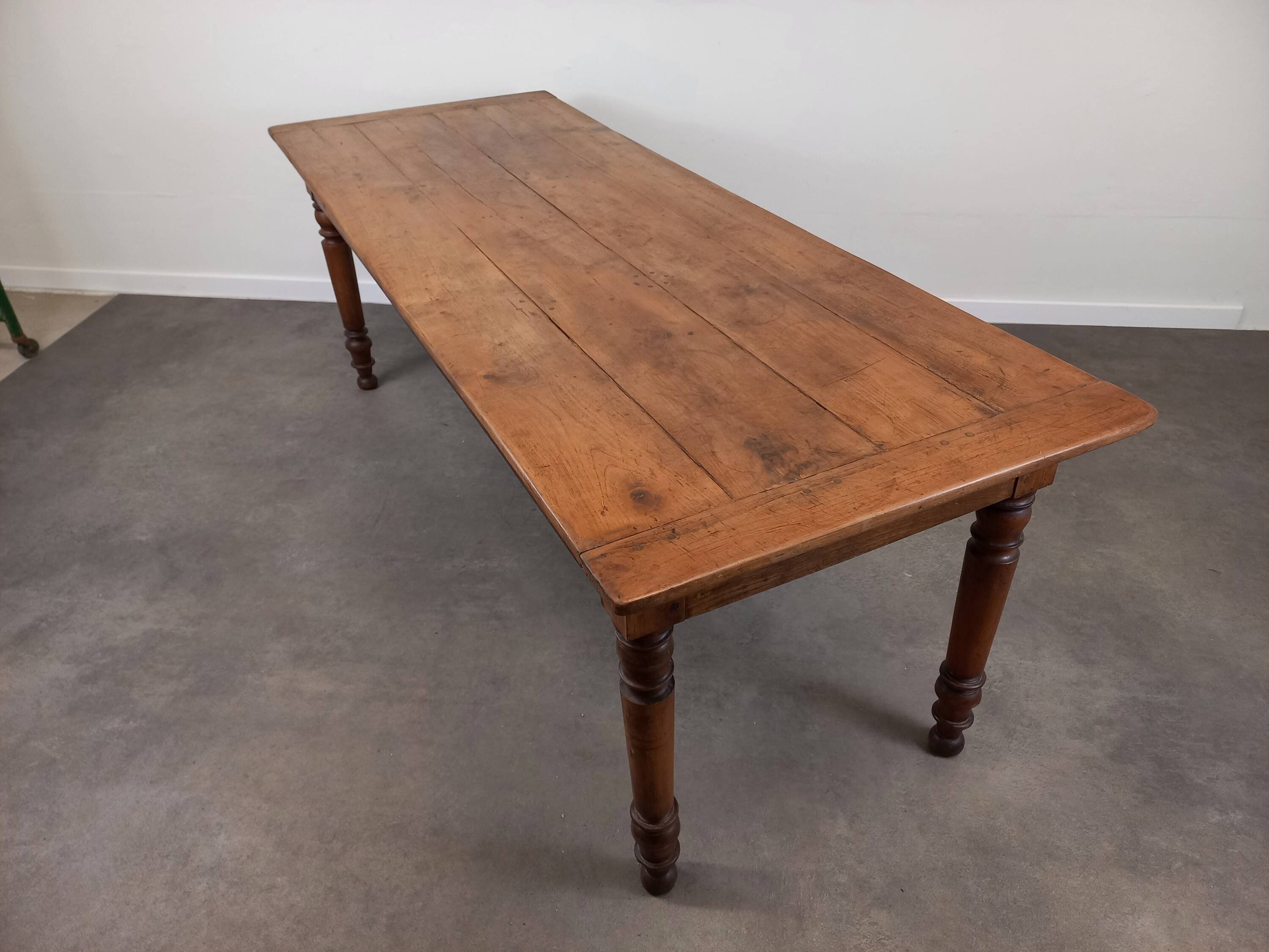 Walnut farm table 211 cm