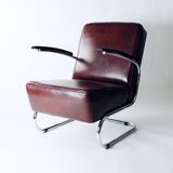 Unique armchair produced in the Bauhaus era, completely restored for the 21st century. the armchair