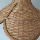 Vintage rattan hanging lamp
