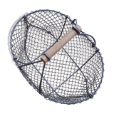 Metal and wood market garden basket