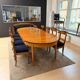 Extendable Biedermeier table in cherry wood, South Germany, 1880