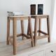 Tabourets d’atelier a poignee vintage