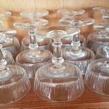 11 champagne crystal cups