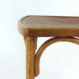 Vintage Thonet Bentwood Oak Chair With Original Label, Czechoslovakia, 1920