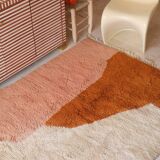 Azilal Berber rug in terracotta and modern peach