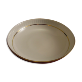 Porcelain salad of Bernardaud Limoges white and gold model