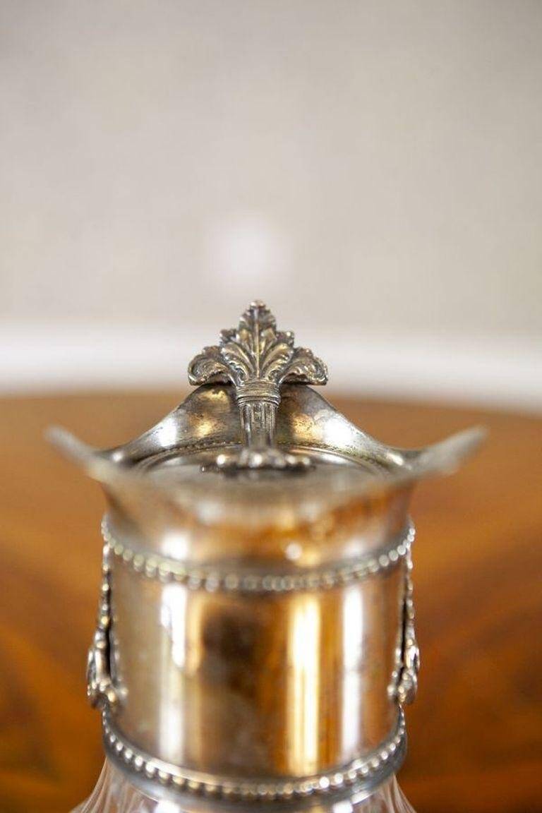 English Pitcher with Silver-Plated Handle, 1920s