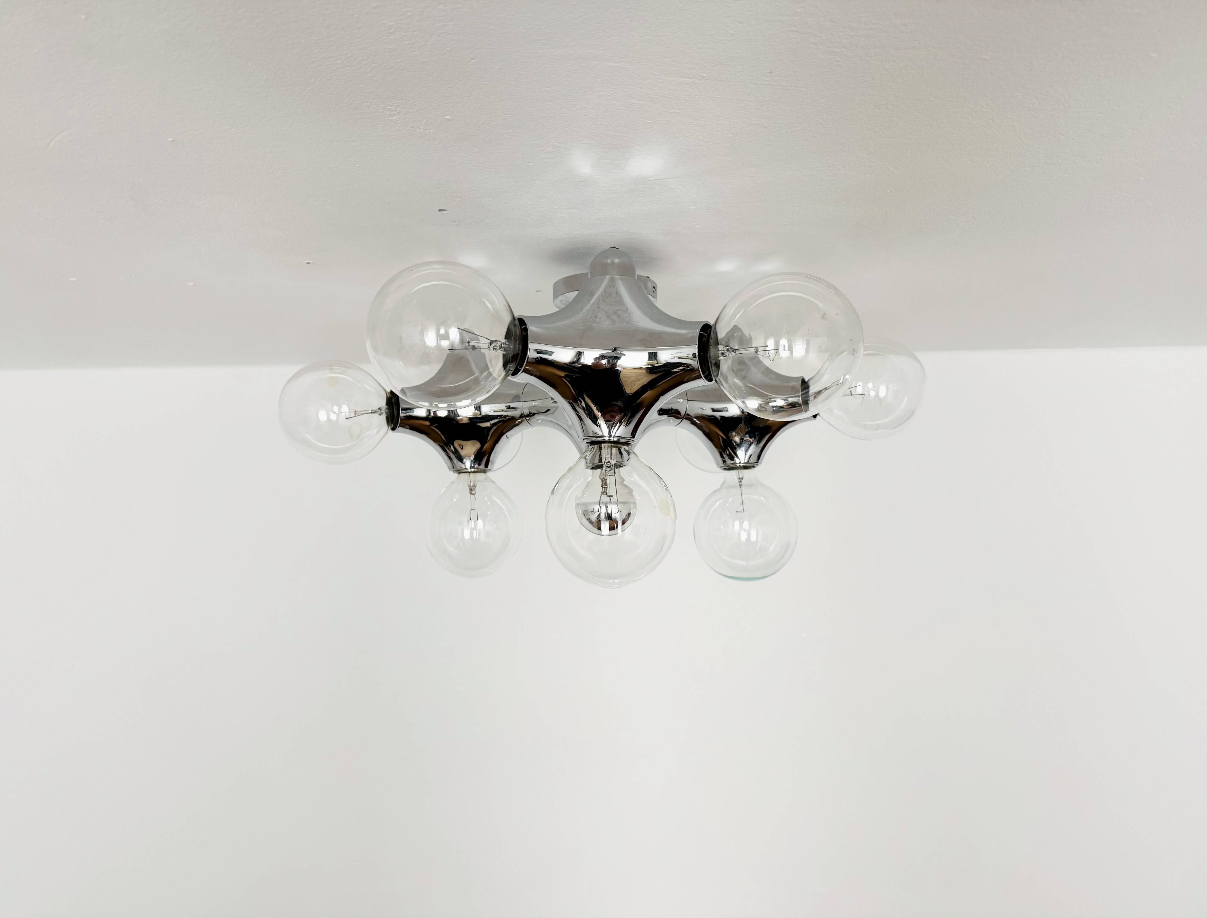 Lampe Flush Sputnik Gemini par Gebrüder Cosack