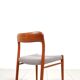 3 Niels Møller „Model 75“ teak dining chairs reupholstered