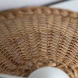 Vintage rattan wicker pendant lamp